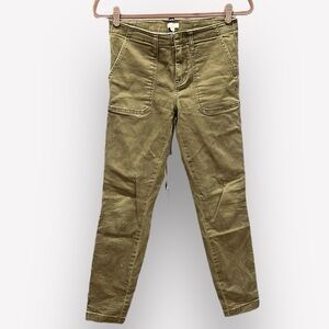 🇪🇸🐠J. Crew Stretch Cargo Pants | Olive Green | Size 26